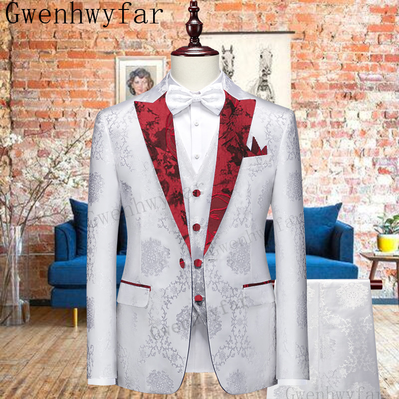 Latest Men Formal Wear - Gwenhwyfar Nieuwe Blazer Mannen Pakken Slim