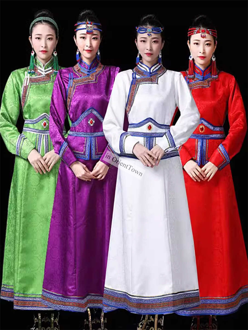 Men Formal Wear Purple - Ulaanbaatar Vrouwen Casual Dagelijks Traditionele Jurk