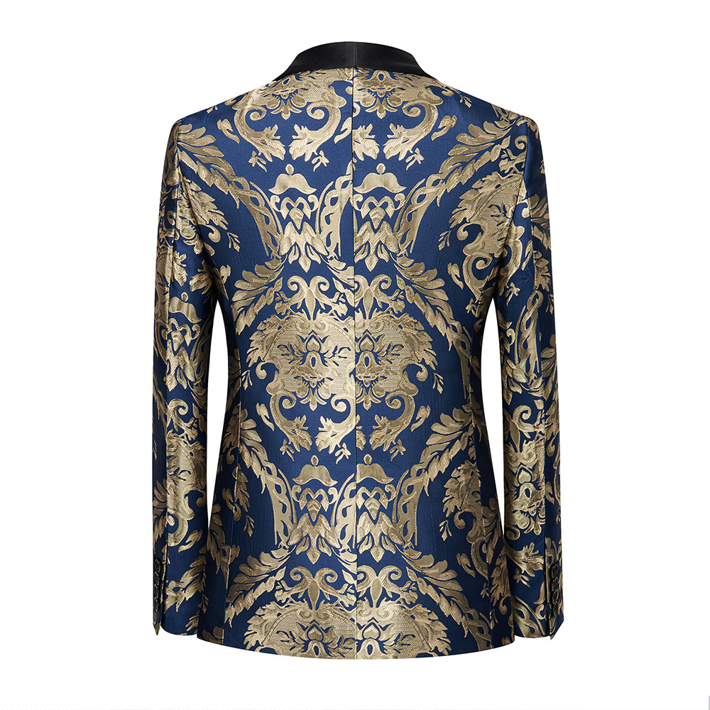 Luxe rood en goud brokaat smok - Asian Men Formal Wear recensie en prijs