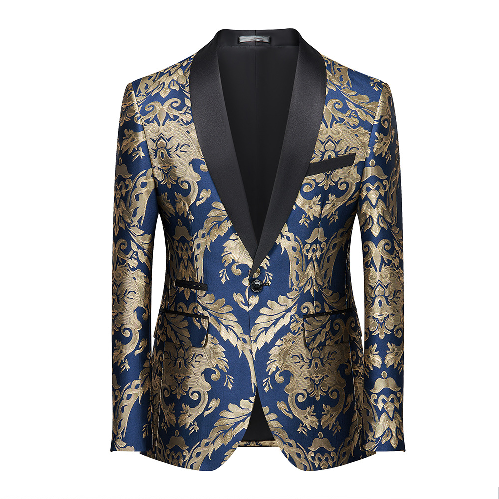 Luxe rood en goud brokaat smok - Asian Men Formal Wear recensie en prijs