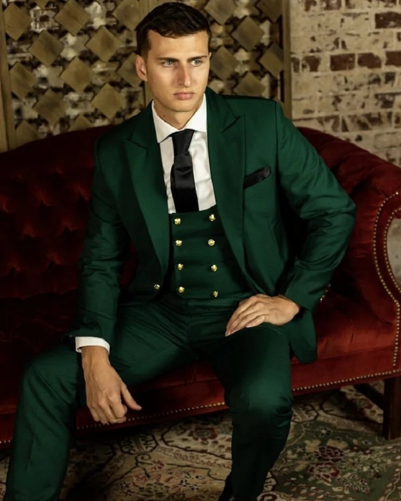 Groene klassieke herenpakken f - Latest Men Formal Wear recensie en prijs