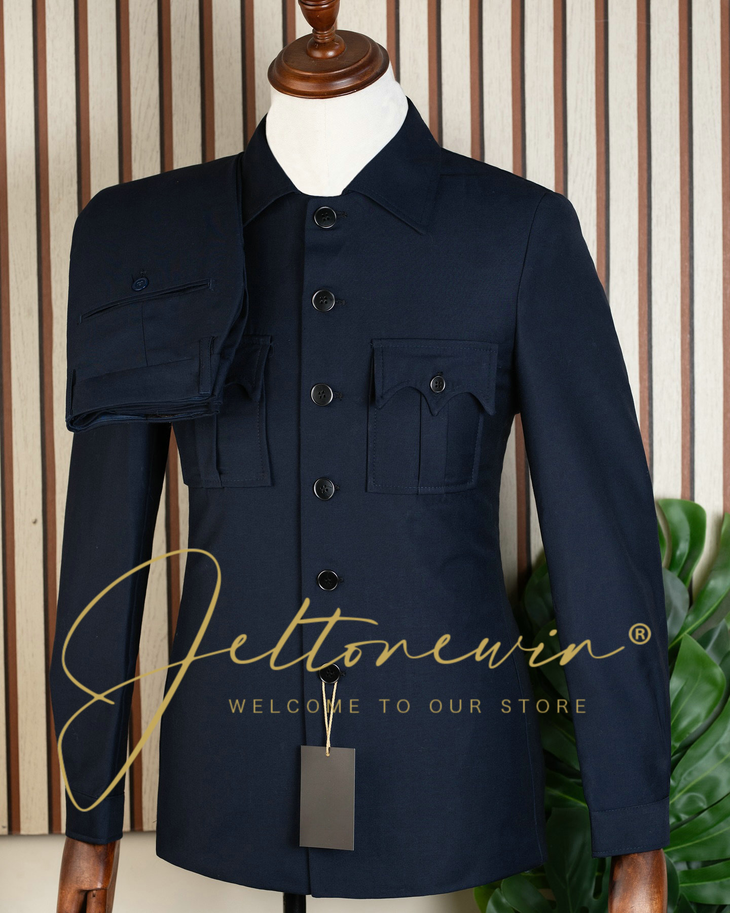 Heren Marineblauw Tweedelig Pa - Latest Men Formal Wear recensie en prijs