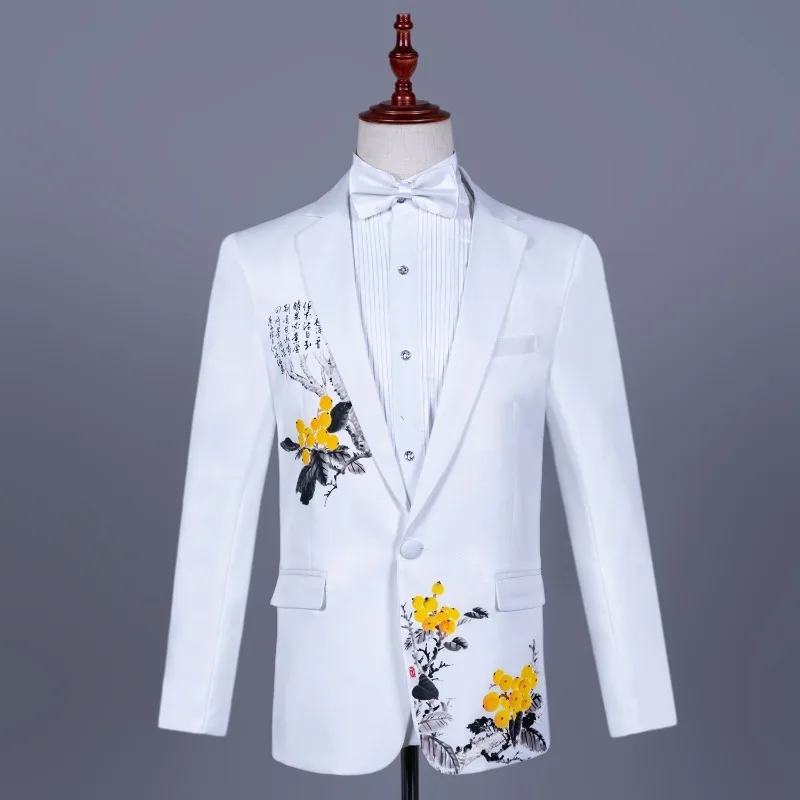 Heren Aziatische maat Witte Ch - Asian Men Formal Wear recensie en prijs