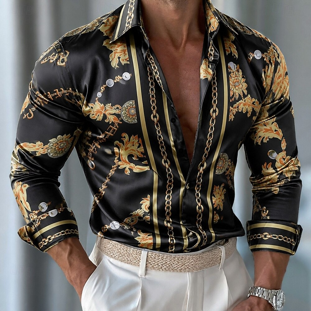 Heren bloemen satijnen overhem - Men'S Holiday Formal Wear recensie en prijs