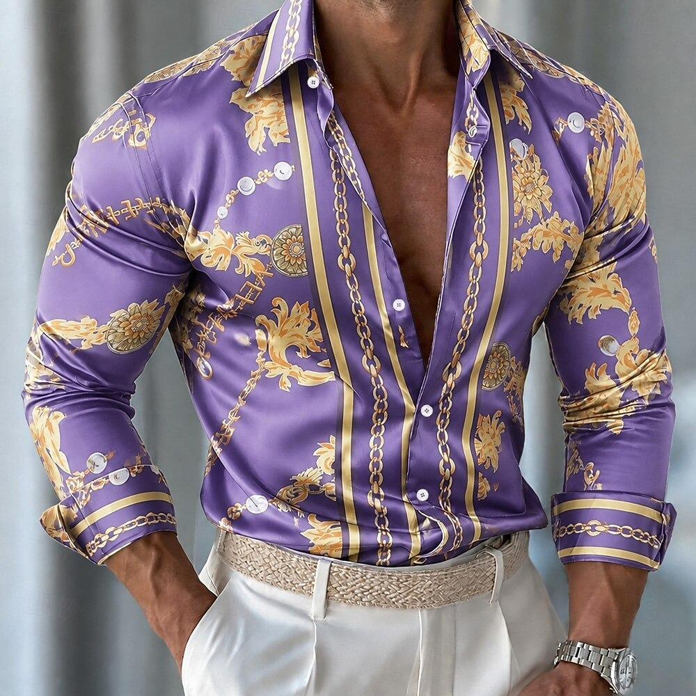 Heren bloemen satijnen overhem - Men'S Holiday Formal Wear recensie en prijs