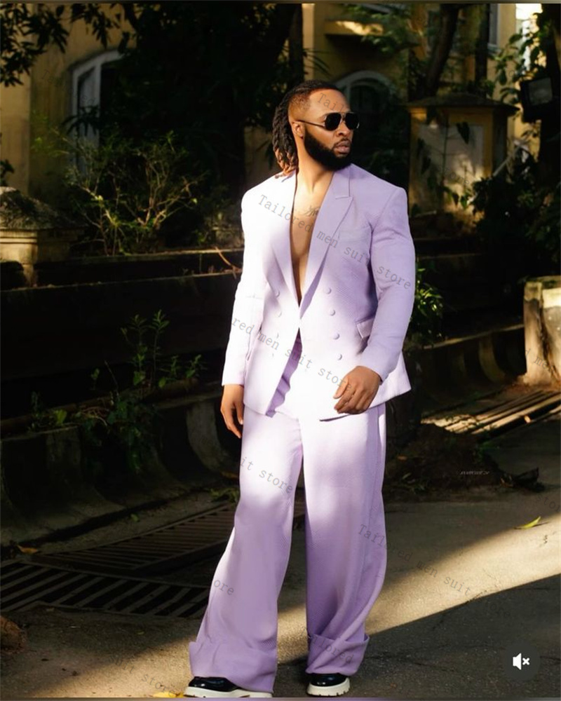 Lavendel Paars Mannen Pakken B - Men Formal Wear Purple recensie en prijs