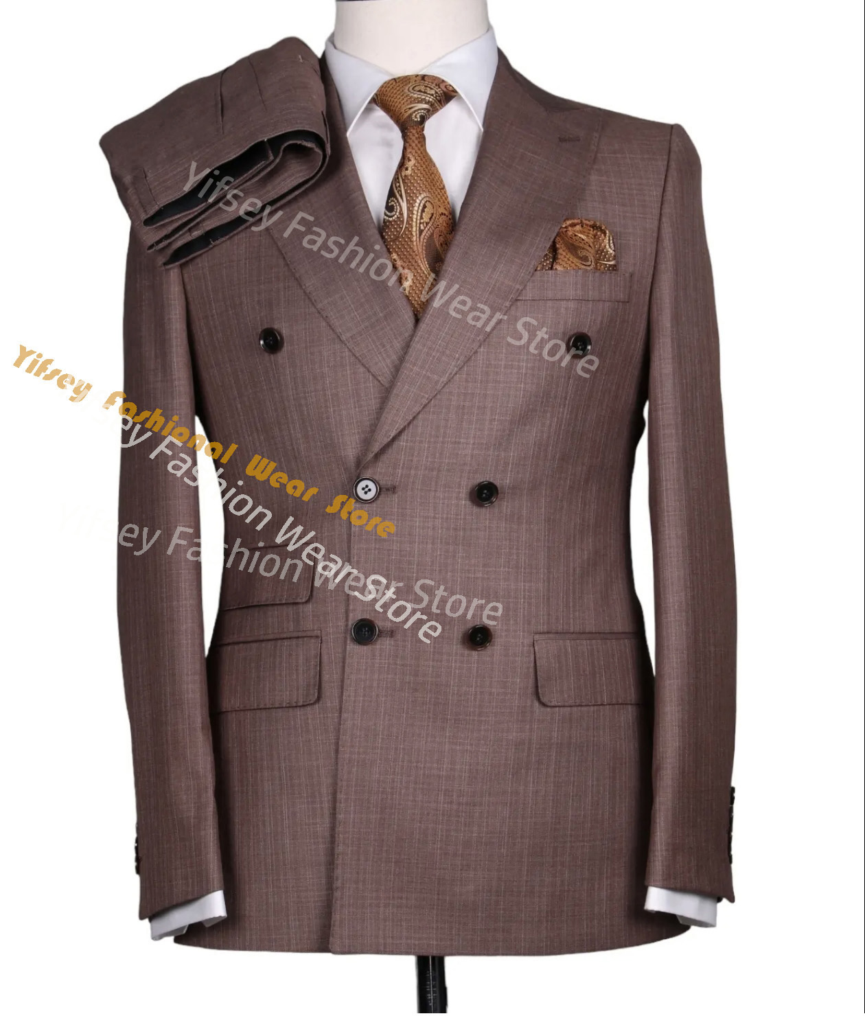 Bruin zomerpak voor heren, jas - Latest Men Formal Wear recensie en prijs