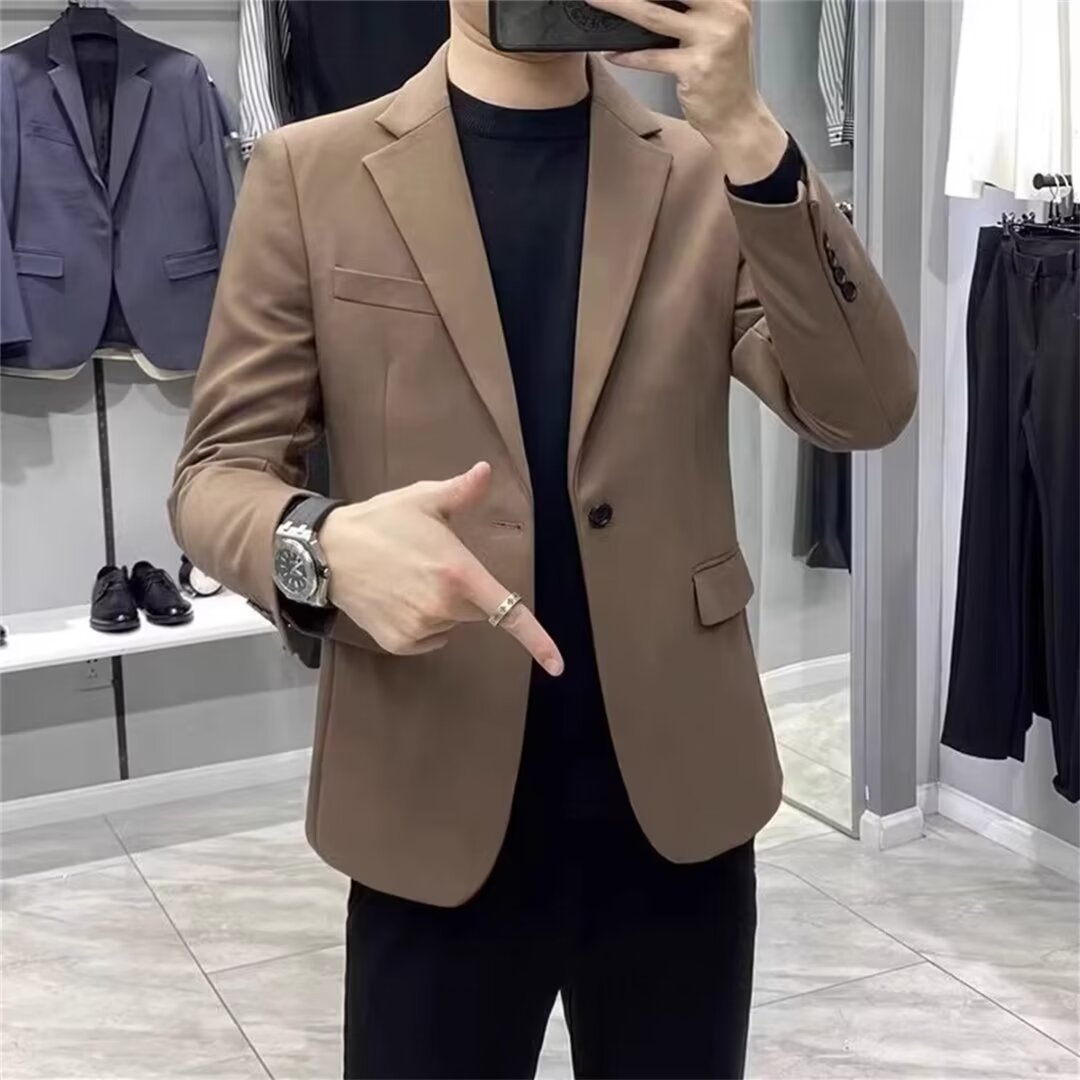 Herenblazer in Koreaanse stijl - Asian Men Formal Wear recensie en prijs