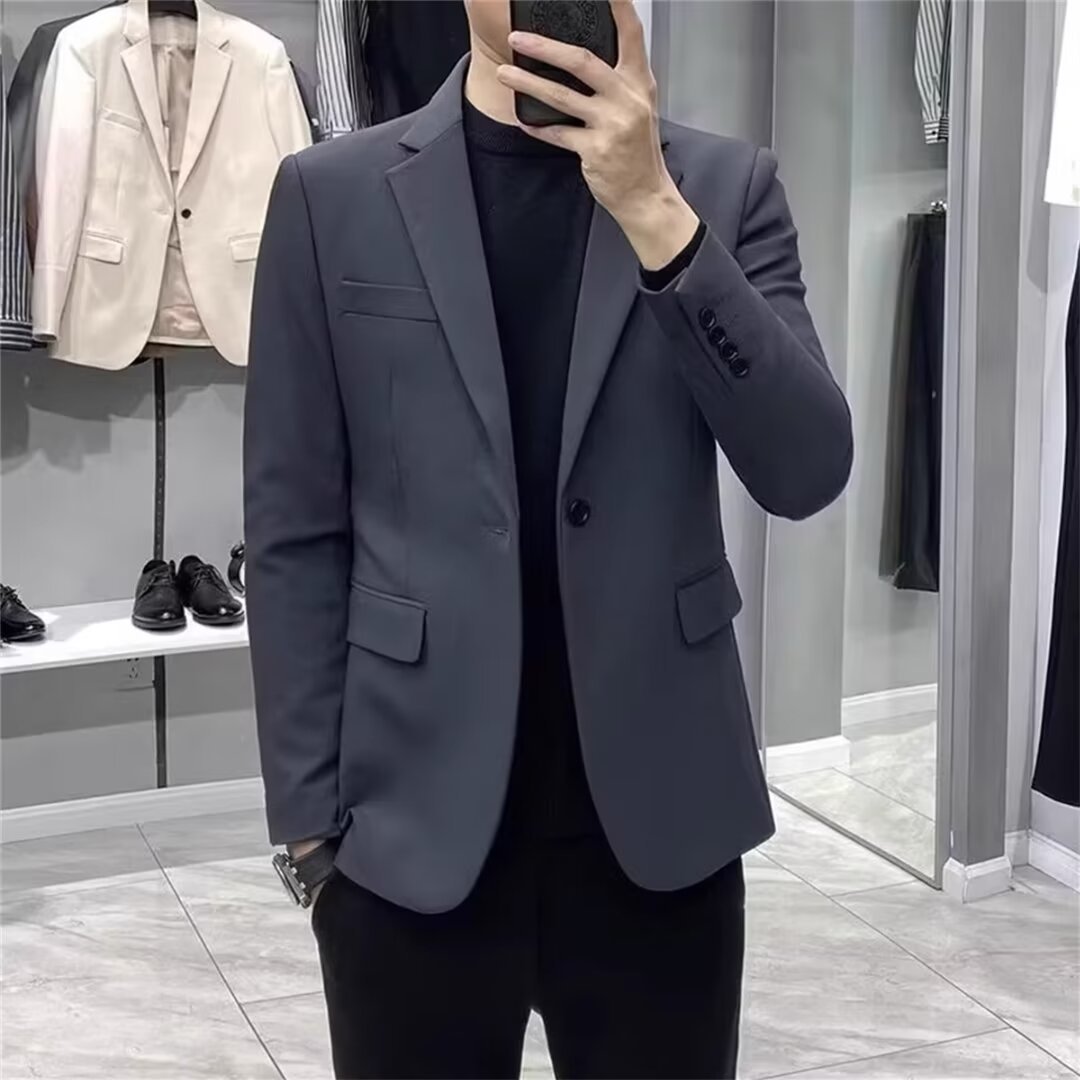 Herenblazer in Koreaanse stijl - Asian Men Formal Wear recensie en prijs